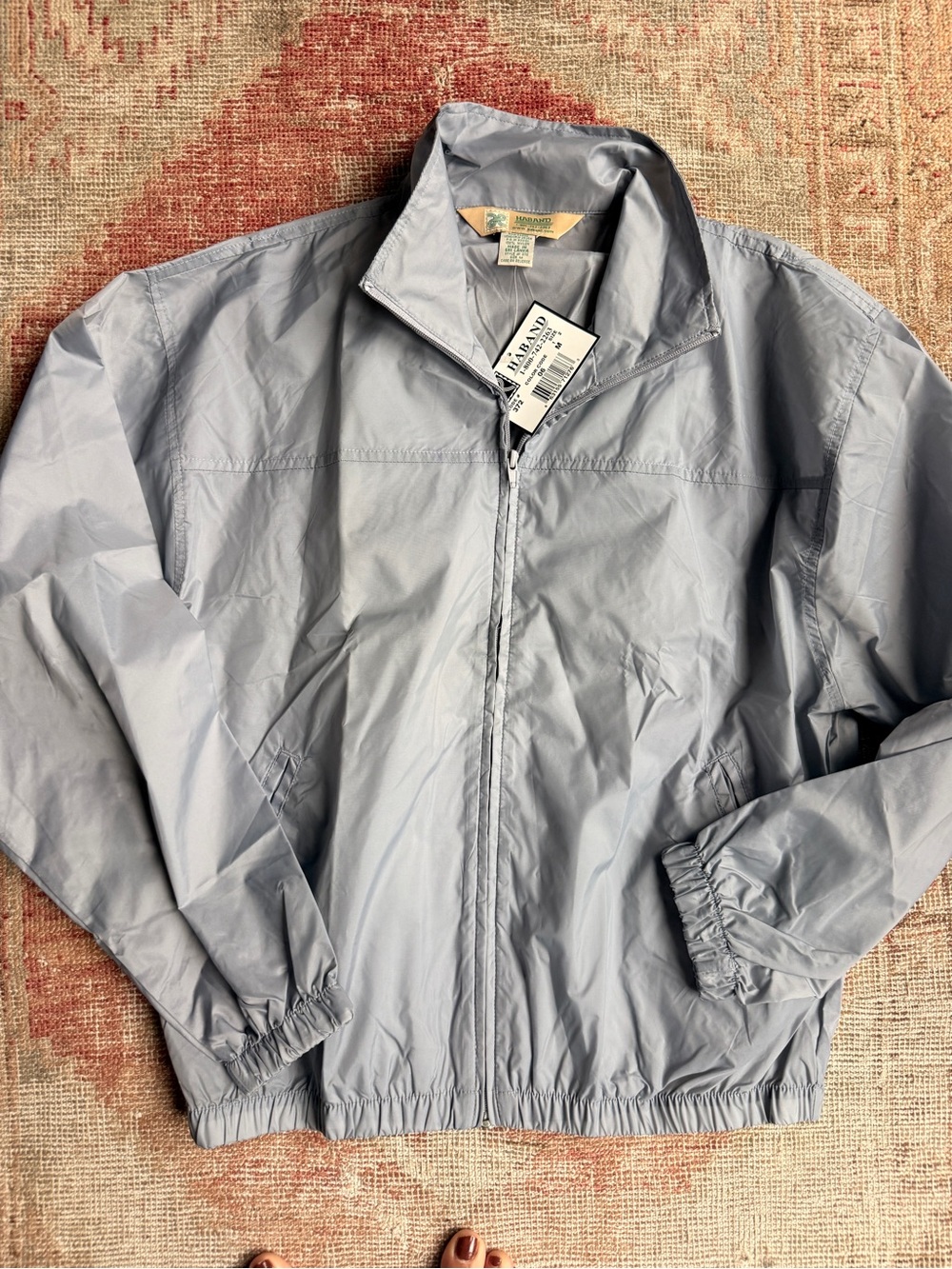Haband Men's Light Blue Windbreaker Jacket